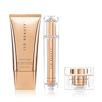 JLO BEAUTY That JLo Starter Kit | Includes Serum, Cleanser, and Cream, Gently Tightens, Clears, and Hydrates for Smooth, Radiant Skin