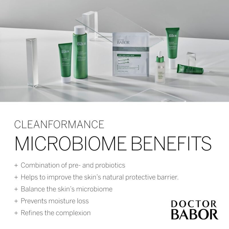 BABOR CLEANFORMANCE Moisture Glow Cream, Lightweight Daily Moisturizer with Light-Reflecting Pigments, Instant Glow and Hydration, Prebiotics & Probiotics Facial Cream - Image 4