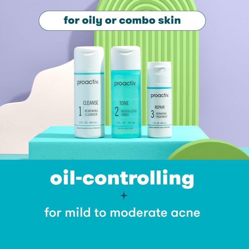Proactiv 3 Step Acne Treatment - Benzoyl Peroxide Face Wash, Repairing Acne Spot Treatment for Face and Body, Exfoliating Toner - 30 Day Complete Acne Skin Care Kit - Image 4