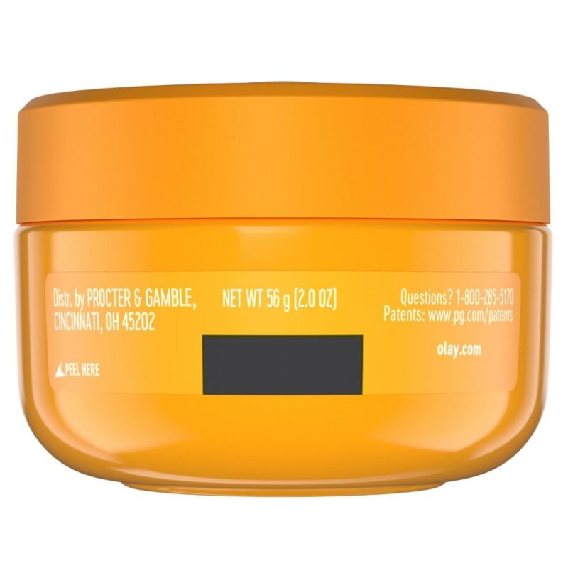 Olay Bright & Even Vitamin C with Lactic Acid Face Moisturizer, 2 oz Lightweight Brightening Face Cream for Uneven Skin Tone, Recyclable Eco Jar Packaging, Value Size - Image 5