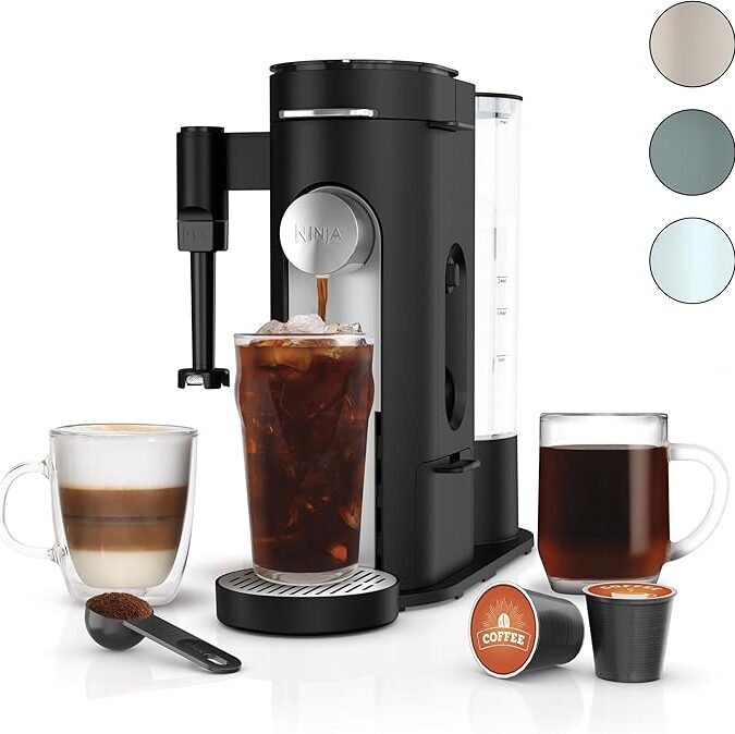 Ninja Pod & Grounds Specialty Single-Serve Coffee Maker, K-Cup Pod Compatible, Brews Grounds