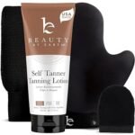 Self Tanner Kit - USA Made with Organic & Natural Ingredients, Tanning Lotion with Glove & Exfoliating Mitt