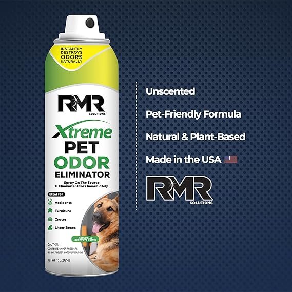 RMR Xtreme Pet Odor Eliminator Spray - Neutralize Strong Urine, Litter, Furniture, Crate, and Animal Smells