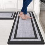 Mattitude Kitchen Mat [2 PCS] Cushioned Anti-Fatigue Non-Skid Waterproof