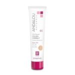 Andalou Naturals 1000 Roses CC Color + Correct with SPF 30, Sheer Tan, 2-in-1 Face Sunscreen