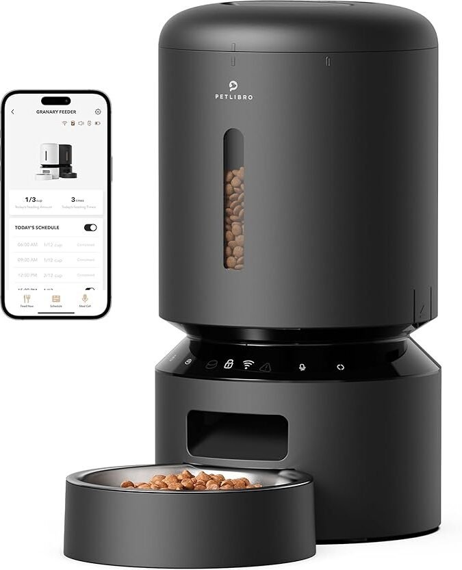 PETLIBRO Automatic Cat Feeder, 5G WiFi Automatic Dog Feeder with Freshness Preservation, 5L Timed Cat Feeder with Low Food Sensor