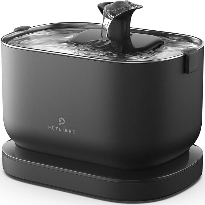 PETLIBRO Cat Water Fountain, Cordless Pet Water Fountain Battery Operated, 2.5L/84oz Dockstream Water Fountains for Cats Indoor