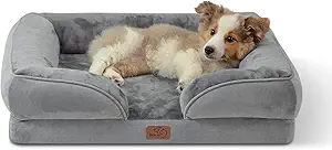 Bedsure Orthopedic Dog Bed Medium Size Dogs - Washable Medium Dog Bed Waterproof, Comfort Pet Couch