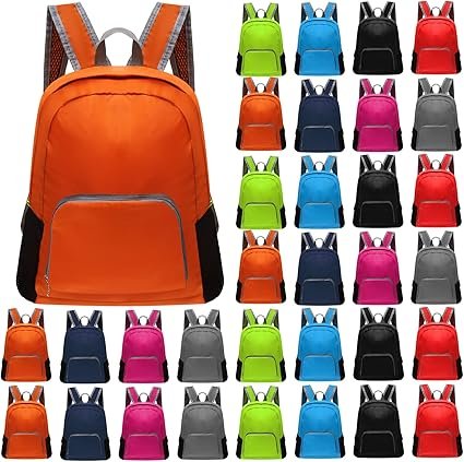 patelai 48 Pcs Back Packs Bulk for Kids Classic Bookbags 17 Inch Colorful Basic Back Packs School