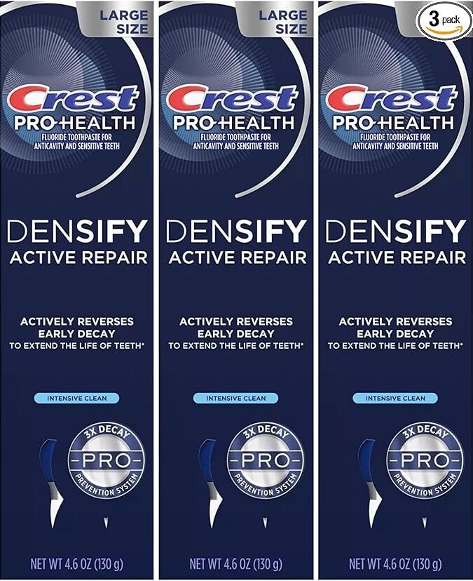 Crest Pro-Health Densify Toothpaste, Intensive Clean, 4.6 Oz (Pack of 3)